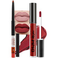 evpct 2Pcs Ruby Red Matte Lip Liner and Lipstick Combo Set for Women, Ruby Red Lip Combo Set Liquid Lips Stick Gloss and Lipliner Stains Set Long Lasting Waterproof, Lips Makeup 24 Hours originales