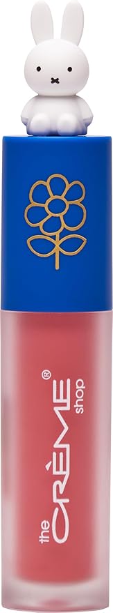 The Crème Shop Miffy Lip Stain, Glossy Finish, Long Wear, Formulated with Jojoba Oil, Sunflower Oil to hydrate, soothe, and moisturize lips, Korean formula - Available in 5 Shades (Romantic Rose)
