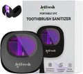Portable UV Toothbrush Sanitizer Holder & Cleaner with UV Light & Magnetic Mounting - Rechargeable Toothbrush Sanitizer for Travel Cover, Wall Mounted UV Tooth Brush Sanitizer Holder Fits Most Brushes