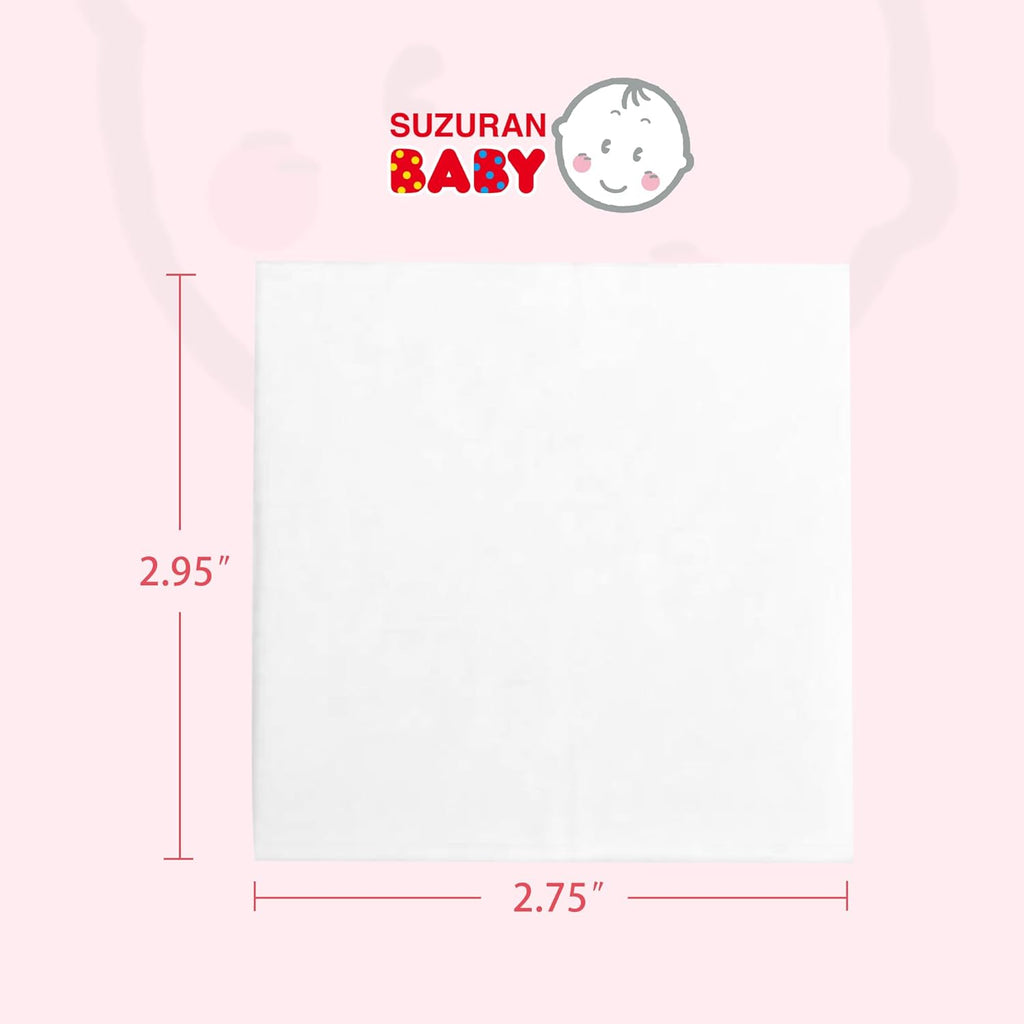 Baby Mouth Wipes Cotton Pure Water, Baby Finger Toothbrush Newborn Unscented Sensitive, Lint Free, Baby Oral Care For Baby Gums, Teeth and Tongue Cleaning, Individually Wrapped 120 Packs