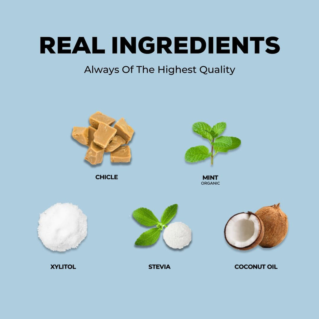 Refresh Gum, Xylitol, Natural, Sugar Free, Chewing Gum, Plastic Free, Natural Flavors & Organic Ingredients, Non GMO, Gluten Free, Vegan, 12 Count (Pack of 5), Peppermint