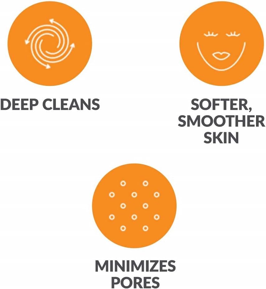 Clarisonic Facial Cleansing Brush Head Replacements,Deep Pore, Compatible with Mia 1, Mia 2,Gentle enough for daily use (2-count)