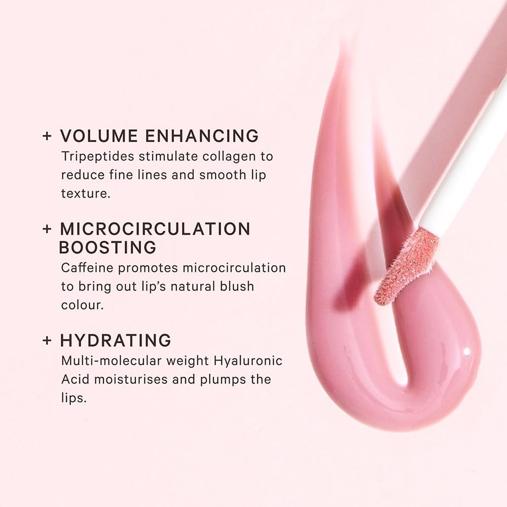 MZ SKIN Volumising Lip Perfector 0.10 fl oz | Peptide Plumping Lip Gloss with Hyaluronic Acid & Mint | Hydrates, Smooths & Enhances Lip Volume