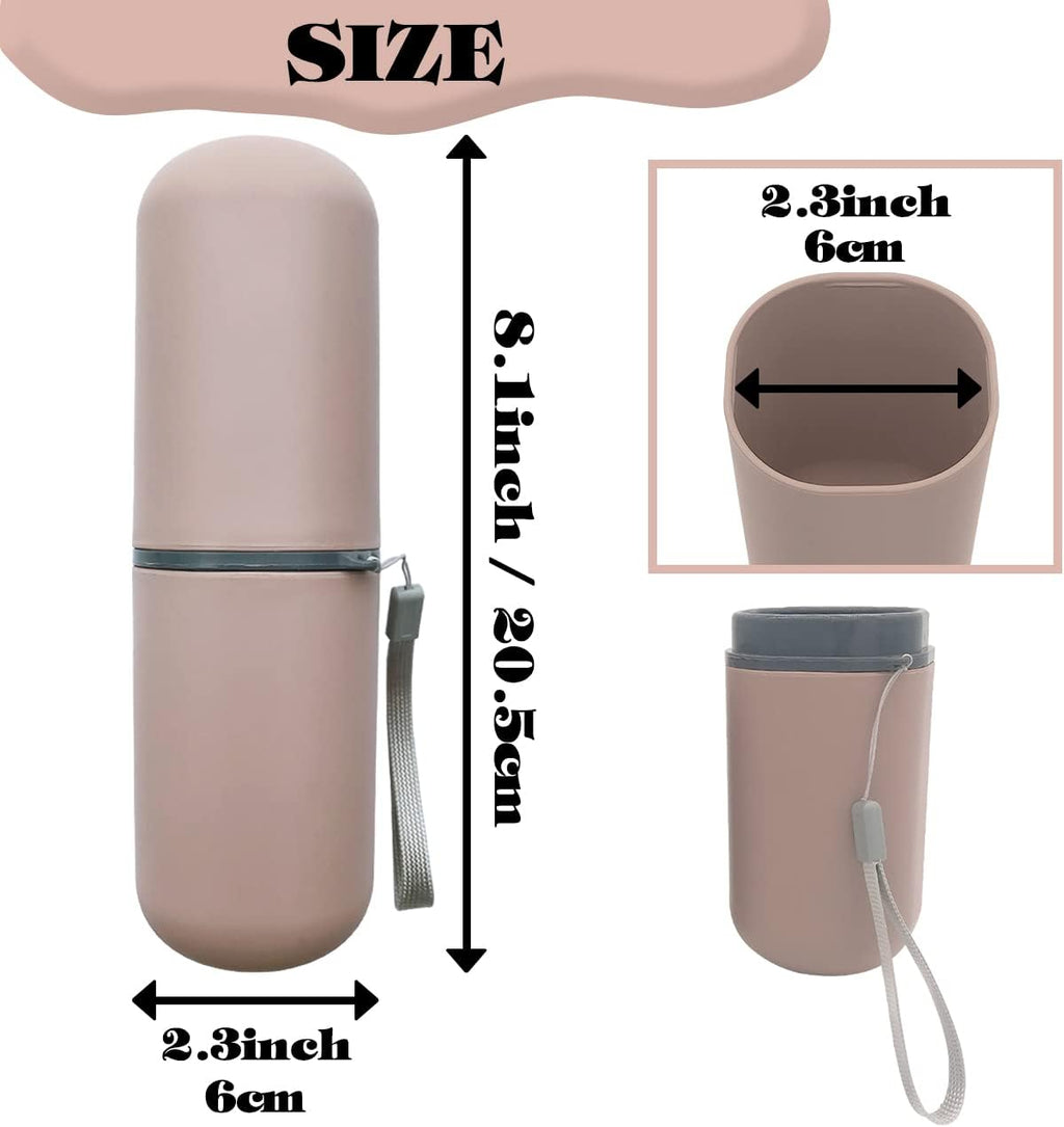 Travel Toothbrush Case, Toothbrush Holder Travel Case Portable Toothbrush Travel Container for Bathroom Travel School Business Camping Toothbrush Case for Traveling