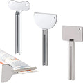 Toothpaste Squeezer, Metal Tube Squeezer Key Stainless Steel Toothpaste Roller Tube Wringer for Paint, Cream, Cosmetic and Hair Dye (A+B+C 3PCS)