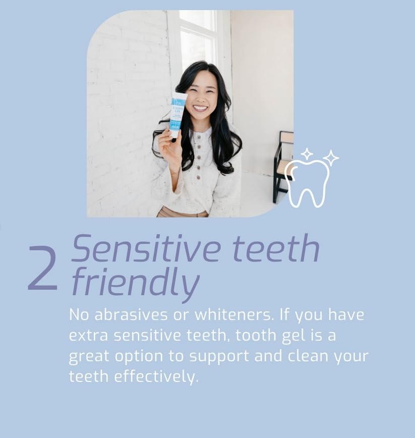 Silver Biotics Tooth Gel | SilverSol Ag₄O₄ 22 ppm Nano-Silver Infused Gel for All Natural Gum & Teeth Protection | Glacial Mint | 4 oz