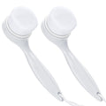 2 Pack Soft Bristle Facial Cleansing Brush for Deep Pore Cleaning, Face Exfoliating Scrub Brush for Face Cleansing Skincare Massaging (White)