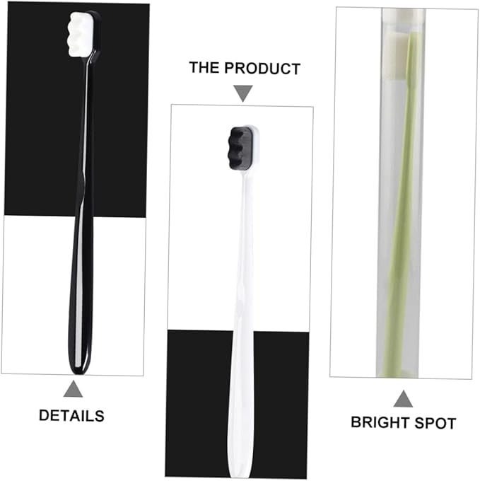 Yardwe 6pcs Portable Micro Nano Toothbrush with Ultra Soft Bristles for Pregnant Women Postpartum Use Head Wear-Resistant Lightweight Travel Oral Care