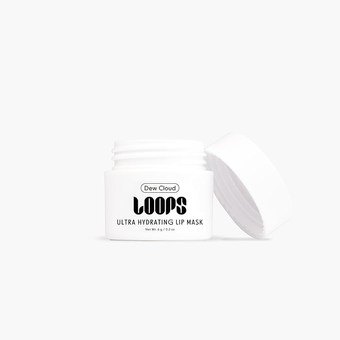 LOOPS Dew Cloud Ultra Hydrating Lip Mask - Nourish, Restore, and Replenish Hydration Beyond the Surface - Lip Balm - Gifts for Women, Stocking Stuffer