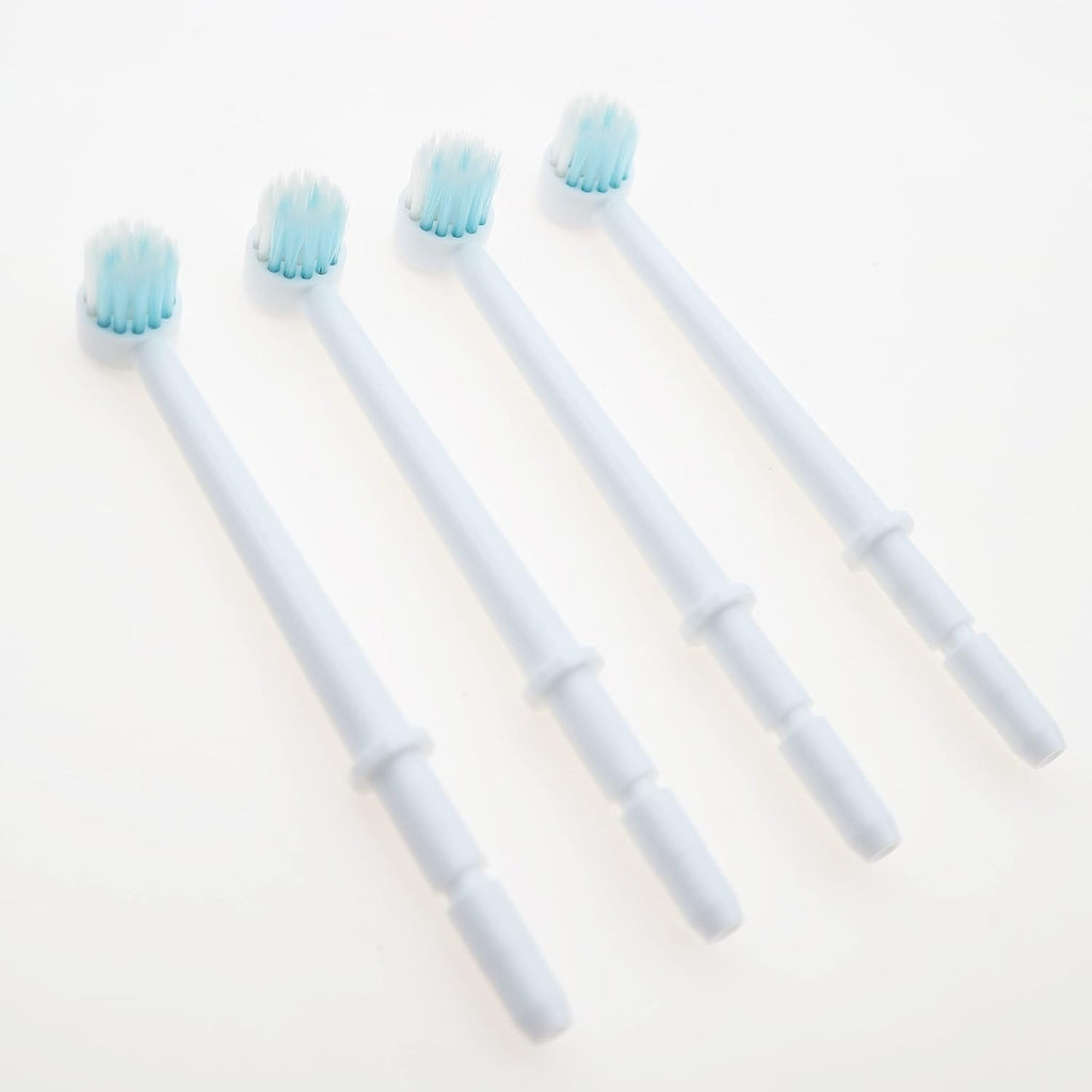 Replacement Dental Water Brush Heads Compatible with Waterpik Water Flossers Toothbrush and Oral Irrigators, 4-Pack
