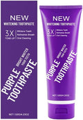 2025 New Whitening Purple Toothpaste,3X White Brilliance Toothpaste, Fluoride-Free Teeth Whitening,Tooth Stain Removal Colour Corrector (1)