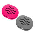 2-Pack Silicone Makeup Sponge Travel Case Makeup Sponge Holder Beauty Blender Case - Travel Storage Case for Beauty Blenders, Portable Organizer（Rose+Gery）