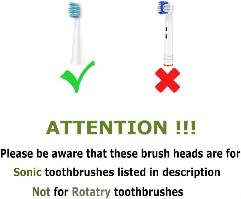 10 Pack Electric Toothbrush Replacement Heads Compatible with Sonic-FX and Fit SnapWhite for Adults and Kids, Soft Charcoal/Nylon Bristles, 5 Black+5 White