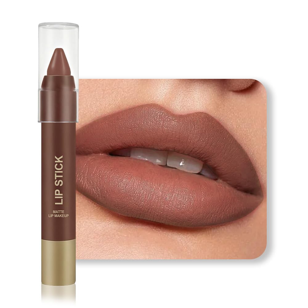 BINGBRUSH 2 in 1 Lip Liner and Lipstick Combo, Matte Lipstick Long Lasting Waterproof Lip Pencil Crayon, Smudge Proof Lip Stain,Hign Pigmented Women’s Lip Makeup(02#Blush Whisper)