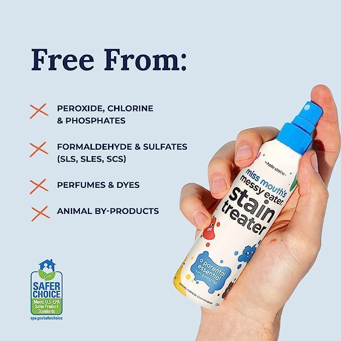 Miss Mouth's Messy Eater Stain Treater - 2 Pack Stain Remover Spray and 16oz Refill Pouch