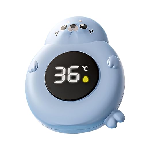 Baby Bath Thermometer – Waterproof Electronic Sensor, Cute Shape Design, Accurate Water Temperature Gauge | Digital Safety Monitor for Bathing Home Daily Travel use