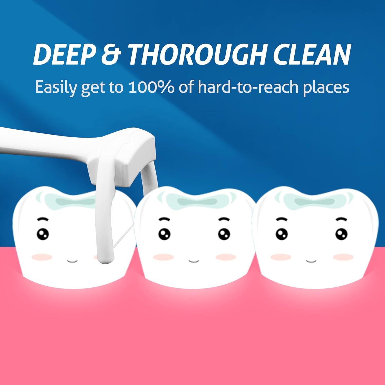 Ultraclean Access Flosser Refill Heads, Compatible with Listerine Ultraclean Access Flosser, Mint 60 Count (Pack of 3)