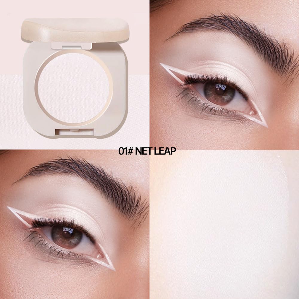 Pearlescent mini Eyeshadow Highly Pigmented Blend Matte & Shimmer EyeShadow,Cream Moisturizing Waterproof&Long Lasting Eye Makeup Natural Luminous Makeup Look (B01, 1 Count (Pack of 1))