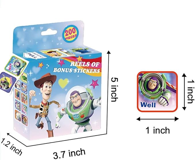 3 Pack Kids Sticker in 30 Designs,600 Pcs 1 Inch Self Adhesive Label Roll Stickers for Kids and Teacher 05