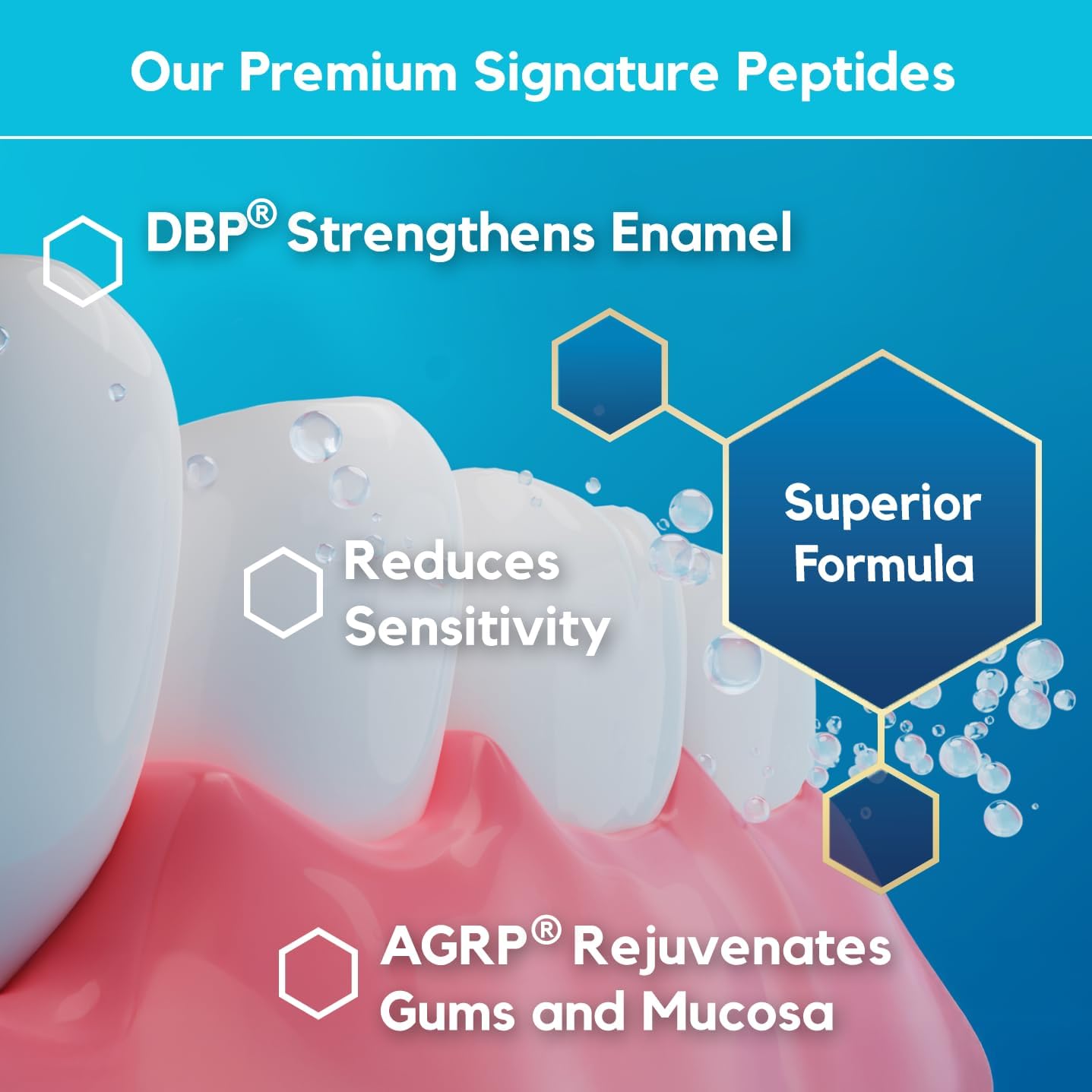 PEP+ BEAM Alcohol-Free Fluoride-Free Mouthwash with Peptides & Xylitol – Oral Rinse for Enamel Strength, Gum & Tissue Support, Fresh Breath & Microbiome Balance – Dentist Inspired, Travel Size 3.4 oz