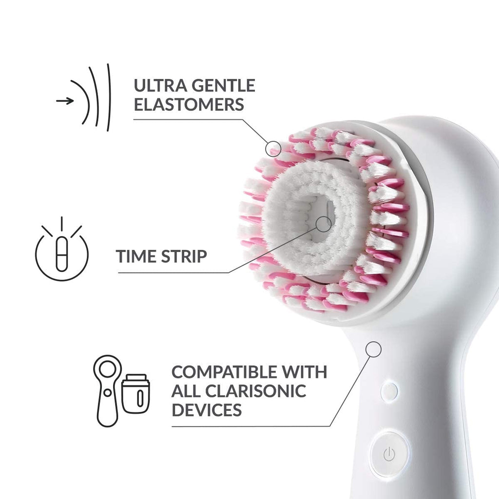 NEW Radiance Replacement Facial Cleansing Brush Head for Clarisonic Mia 1, Mia 2, Mia Fit, Alpha Fit, Smart Profile Uplift, 1 Count