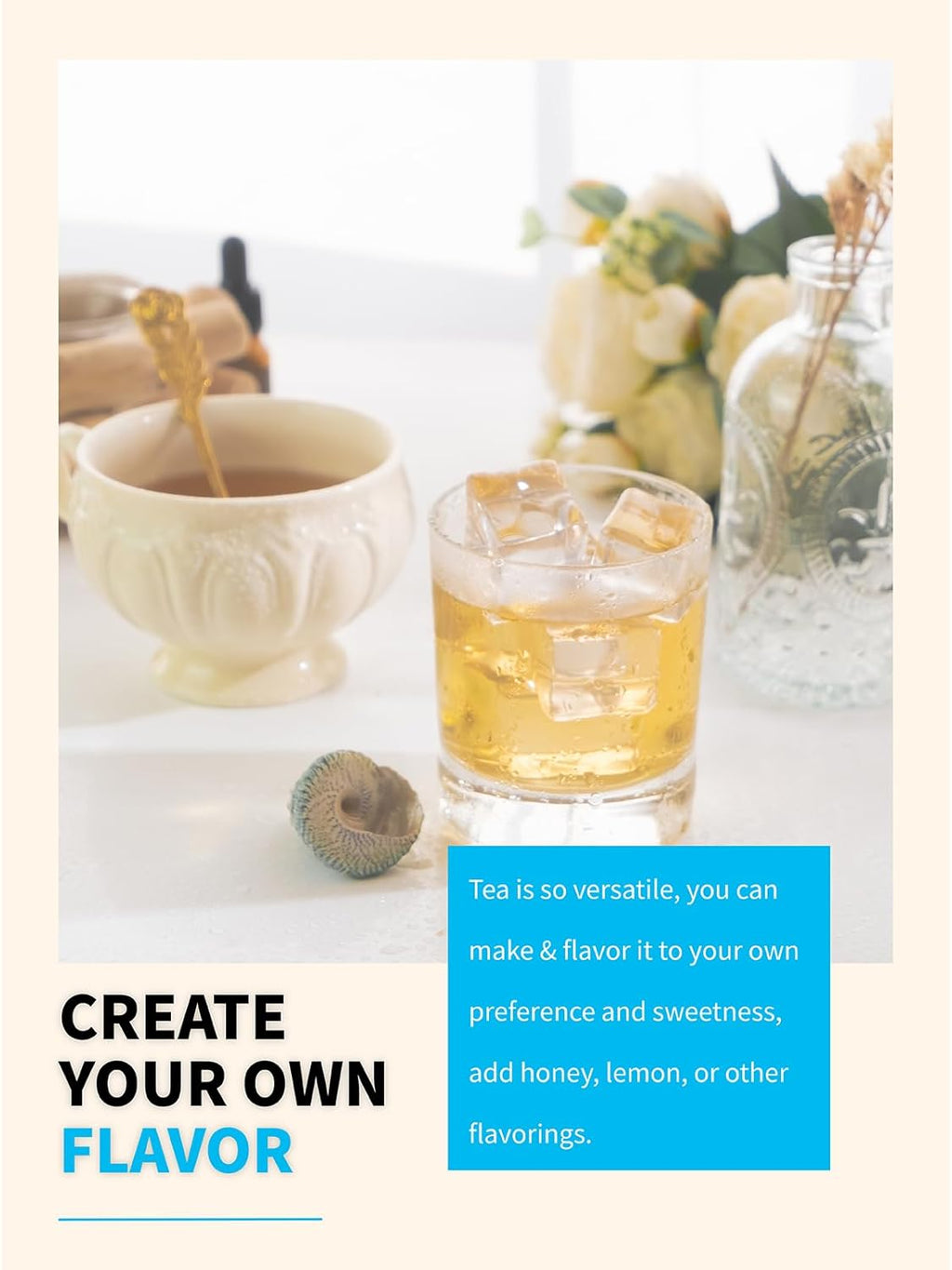 TeeLux Spearmint Tea Bags, Natural Spearmint Leaf Herbal Tea, Refreshing & Smooth Mint Tea, Caffeine Free, 100 Count