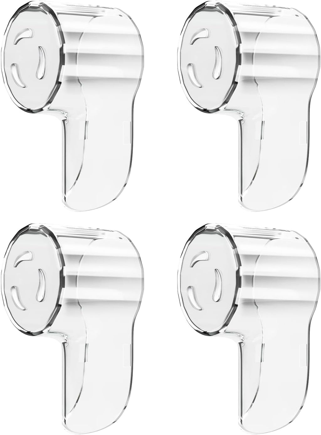 Toothbrush Head Covers for iO Toothbrush Heads,Toothbrush Caps Suitable for Electric Toothbrush Head, iO Brush Head Covers for Travel&Home (4 Pcs, Transparent)