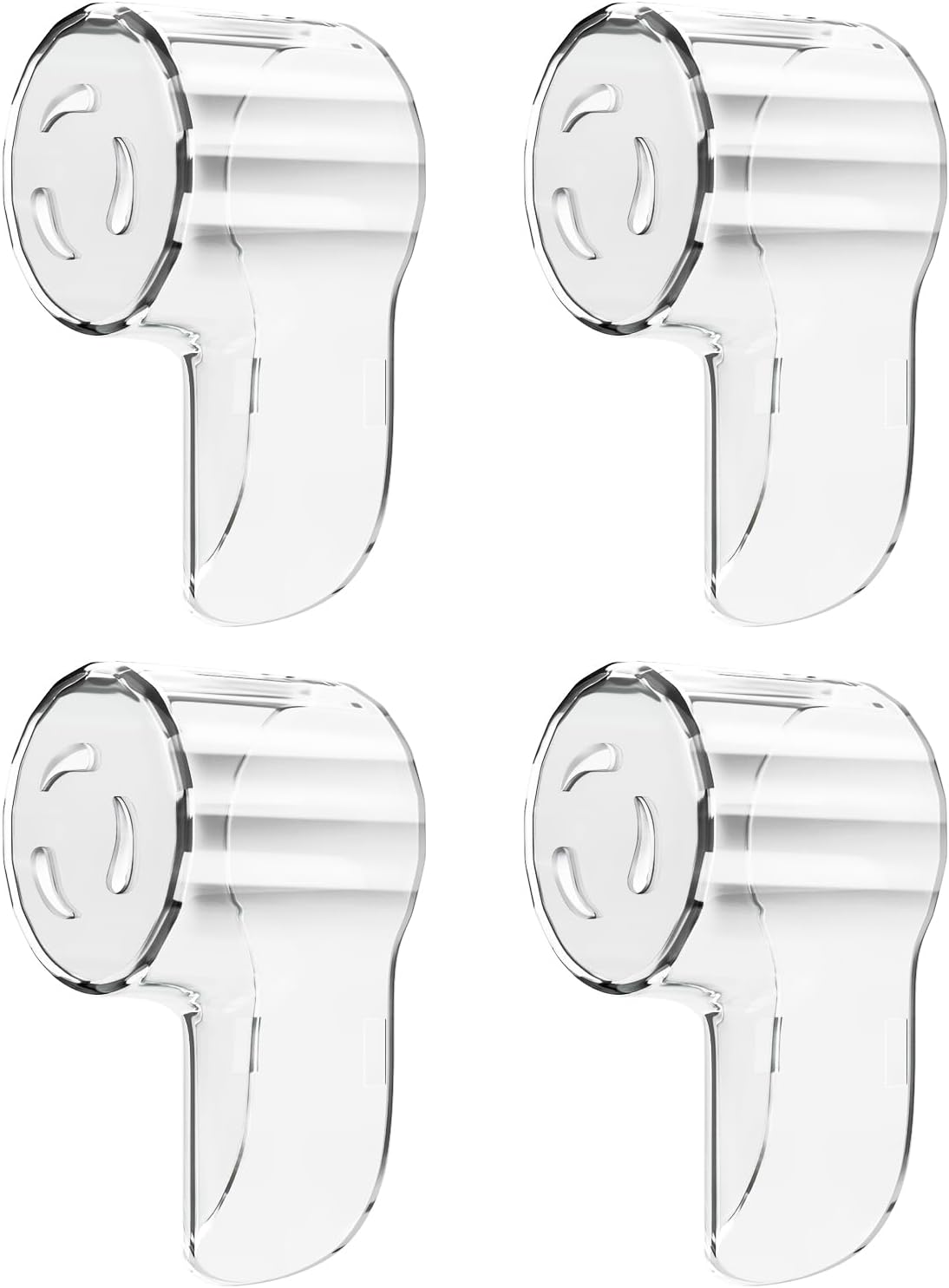 Toothbrush Head Covers for iO Toothbrush Heads,Toothbrush Caps Suitable for Electric Toothbrush Head, iO Brush Head Covers for Travel&Home (4 Pcs, Transparent)