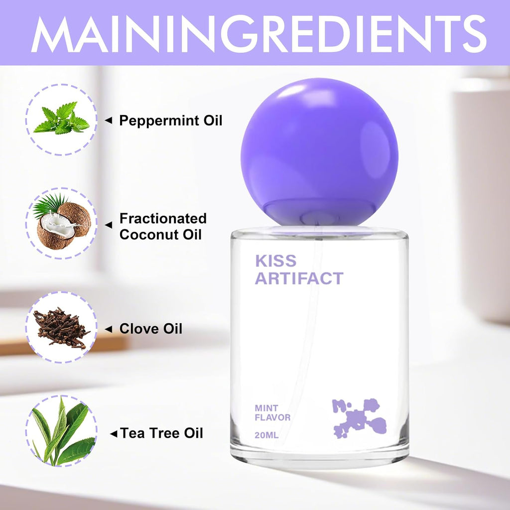 2 Pcs Probiotic Oral Spray for Long-Lasting Freshness, Alcohol-Free Oral Spray with Probiotics for Breath Care, Promotes Oral Health, Convenient Travel-Sized Breath - (20 ml / 0.68 oz)