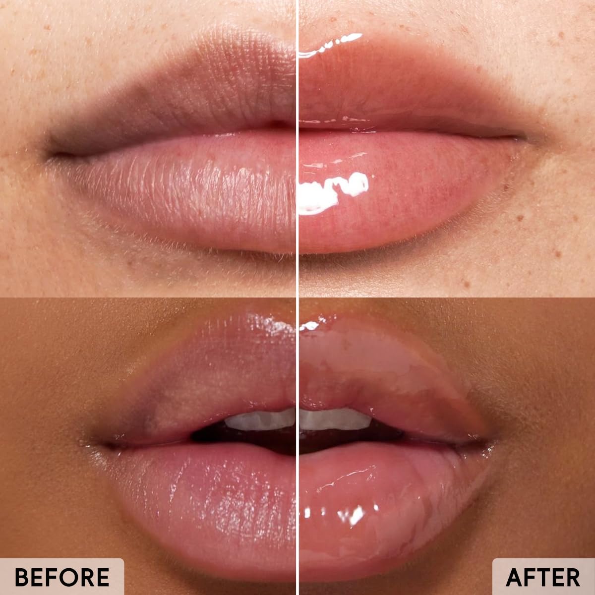 Lip Balm & Serum for Dry Lips, Featherlight Hydrating Balm, Non-Sticky Lip Moisturizer for Smooth & Glossy Lips, 2-Pack (0.5oz Each)