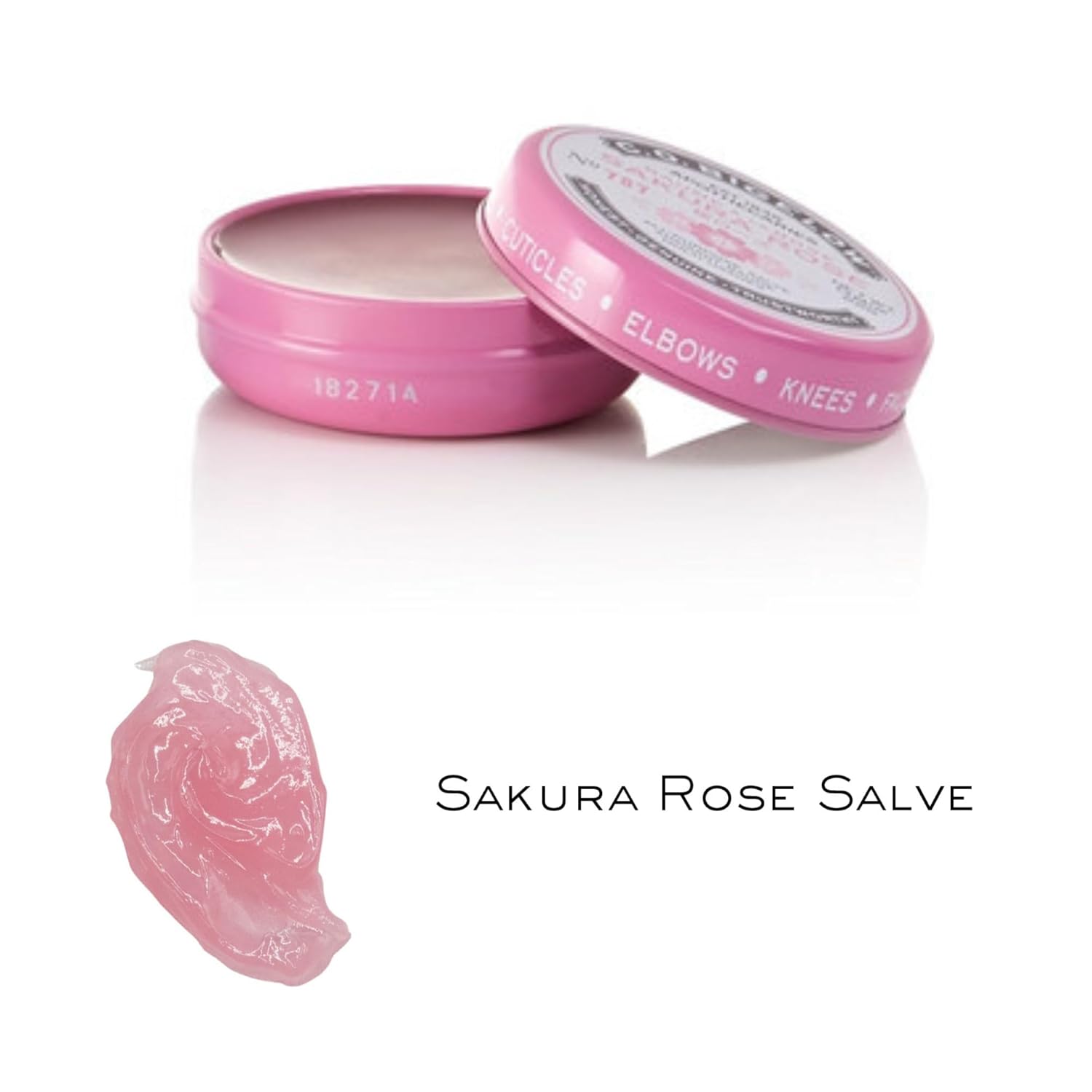 C.O. Bigelow Sakura Rose Salve Tins, Pack of 3 Lip Balm Tins, All Purpose Salve for Lips, Cuticles, Hands & Dry Skin, Lip Balm Set, 0.8 oz