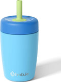 Fimibuke Kids & Toddler Cups Spill Proof, 12 OZ Insulated Sippy Cups for Toddlers Boys Girls, BPA-Free Toddler Straw Tumbler, Stainless Steel Kids Water Bottle with Twist Lids & Silicone Straw, 1 Pack