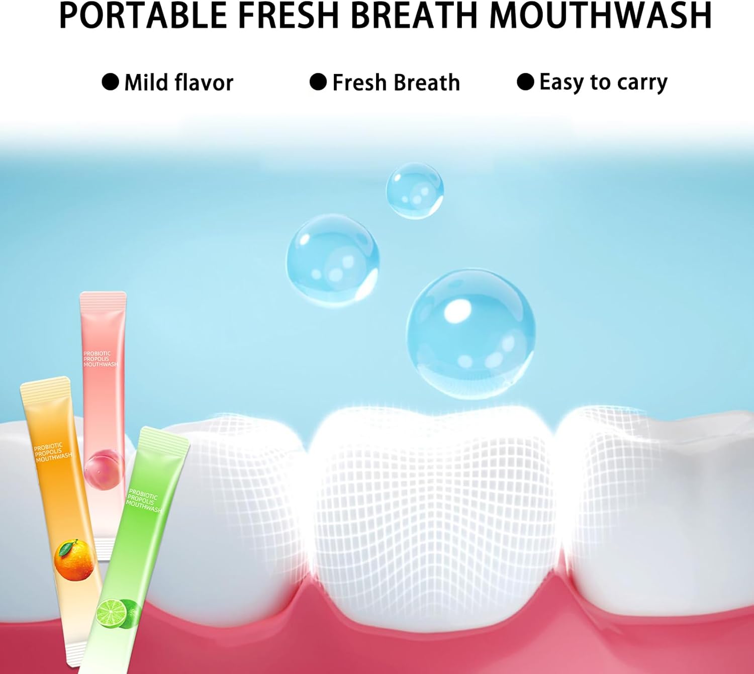 60PCS Travel Size Mouthwash,Portable Mini Mouthwash,Long-Lasting Freshness Travel Mouth Wash for Oral Care A17