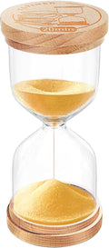 20 Minute Sand Timer, Wood Gold Sand Clock for Kids, Small Hourglass, Sandglass Hour Glass 20 Min for Classroom,Game,Decorative (Gold)