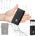 Portable Water Flosser for Teeth,Travel Water Flosser Picks,Mini Cordless Oral Irrigator Rechargeable Power Dental with Telescopic Water Tank, IPX7 Wateroproof for Brace & Sensitive Teeth Care,Black