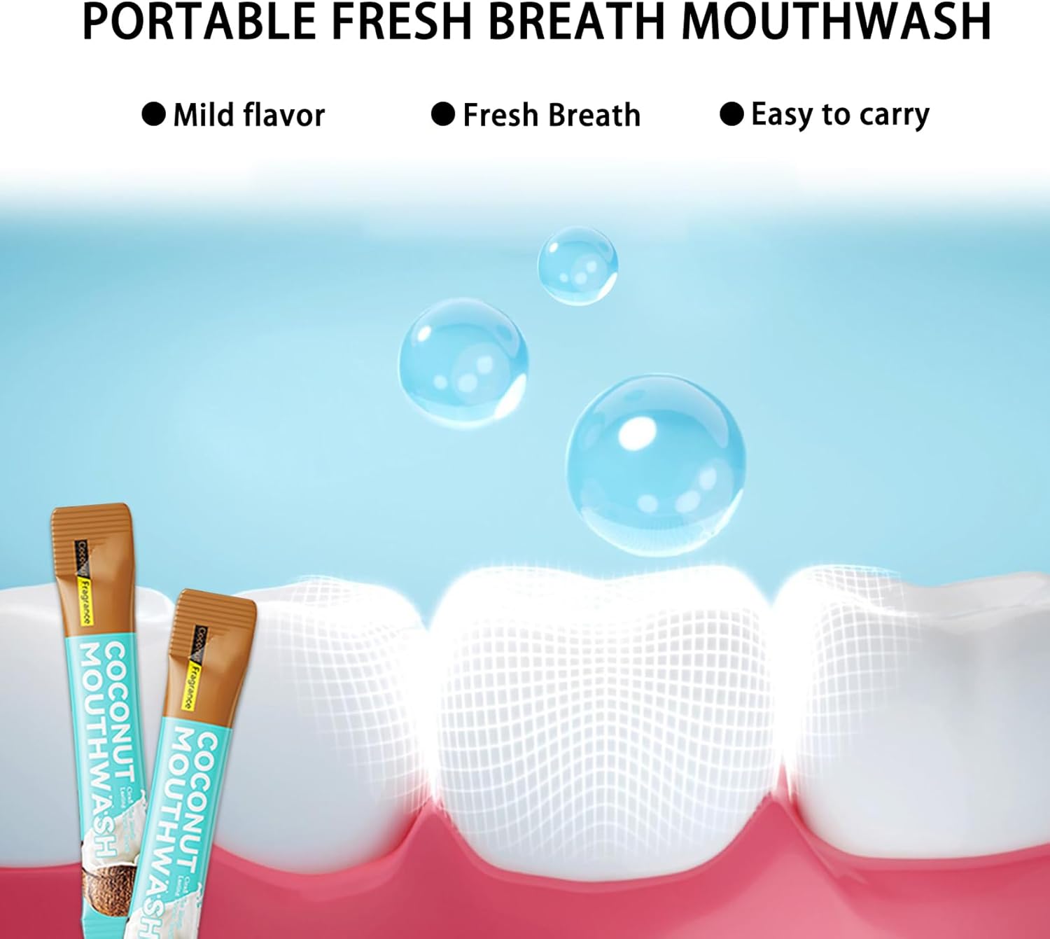 60PCS Travel Size Mouthwash,Portable Mini Mouthwash,Long-Lasting Freshness Travel Mouth Wash for Oral Care A11