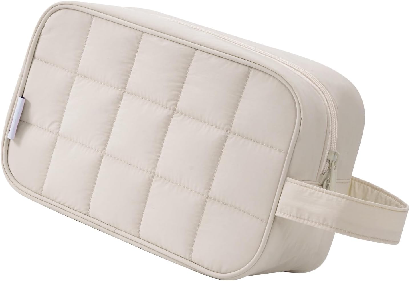 Narwey Puffy Travel Toiletry Bag for Traveling Women Girl, Travel Bag for Toiletries, Cute Travel Makeup Bag Organizer, Quilted Cosmetic Bag Make Up Skincare Medicine Bags