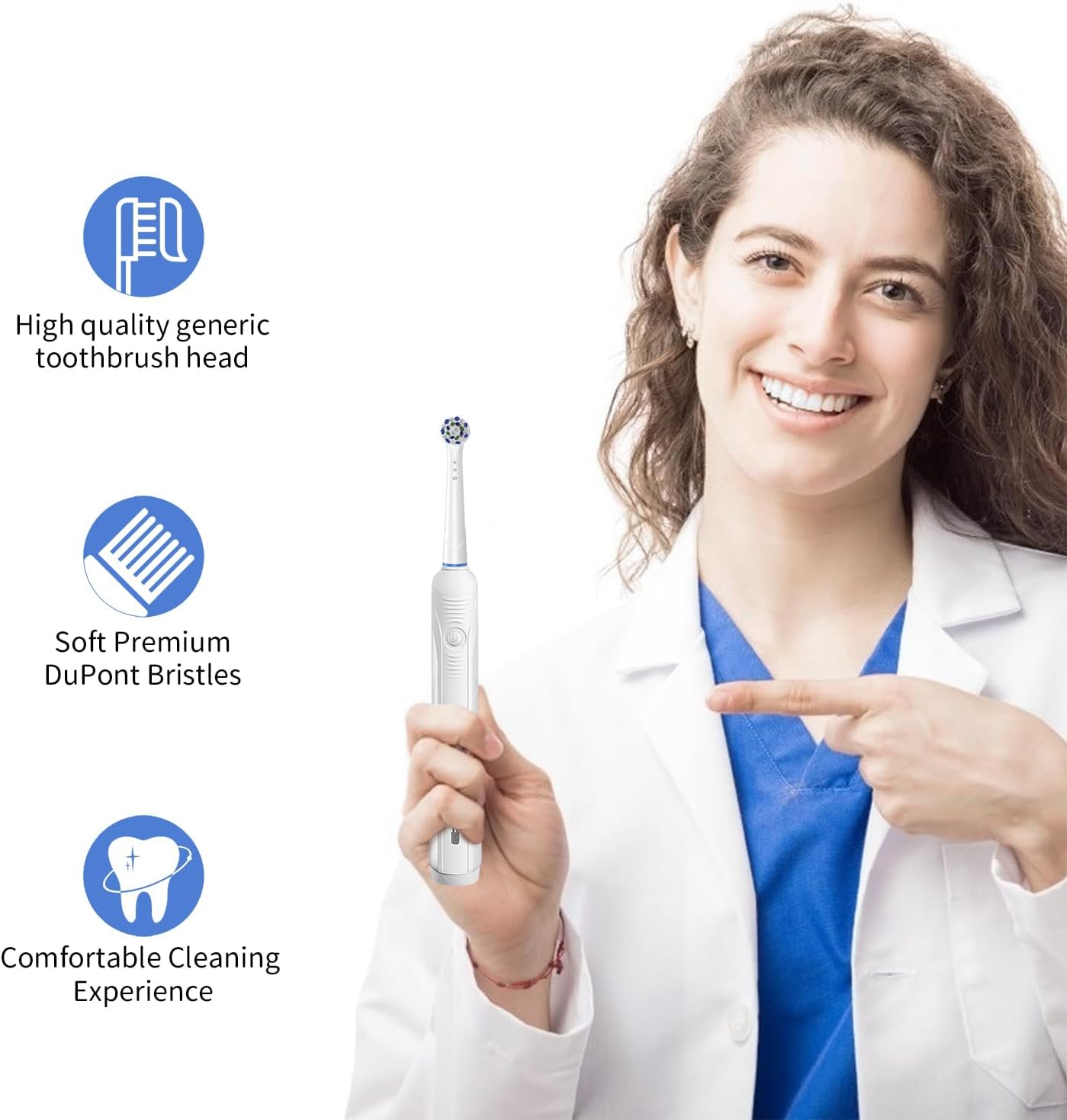 Replacement Toothbrush Heads for Oral B Braun, 16 Pack Electric Toothbrush Heads, Precision Clean Brush Heads Refill Compatible with Oral-B 7000/Pro 1000/9600/5000/3000/8000 (16pack)