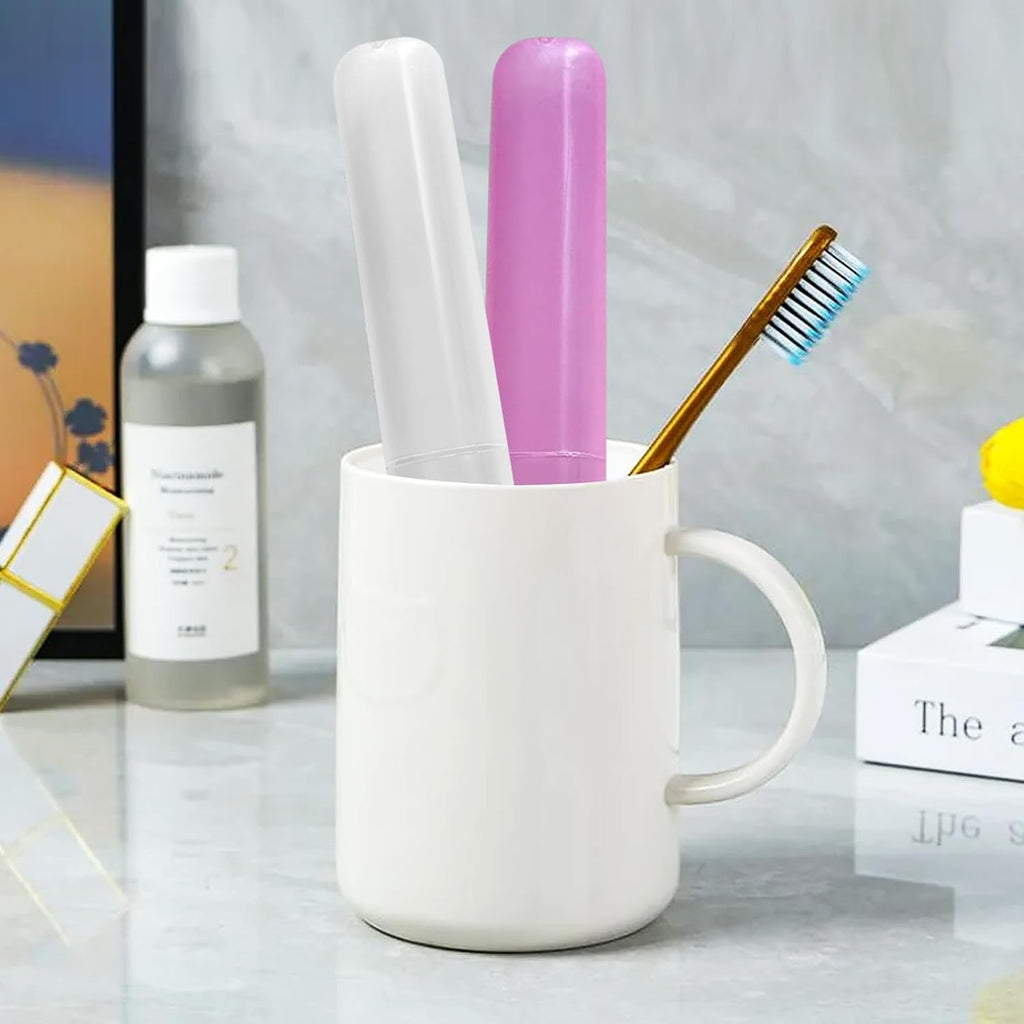 28 Pcs Travel Toothbrush Covers - 7 Color Portable Toothbrush Case, Tooth Brush Cover Cap in Bulk for Daily Use, Kids School & Trip, Camping, Vacation Essentials (Bulk Pack of 28)