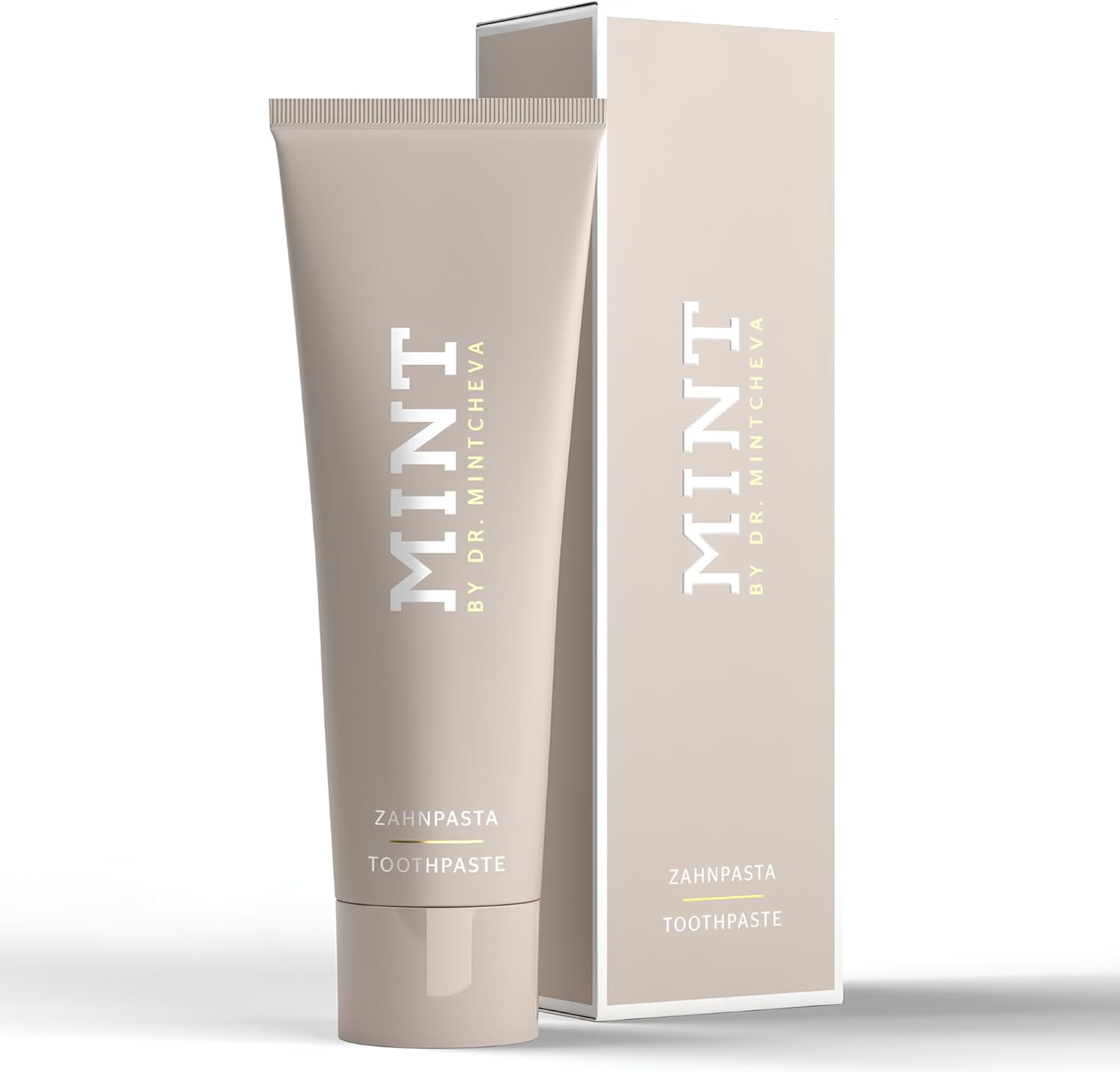 Mint Toothpaste Without Fluoride - Vegan and Without microplastic - Cleans Particularly Thoroughly and Protects reliably - Unique Ultrapolish Technology MPT1 - by Dr. Mintcheva | 2.78 oz