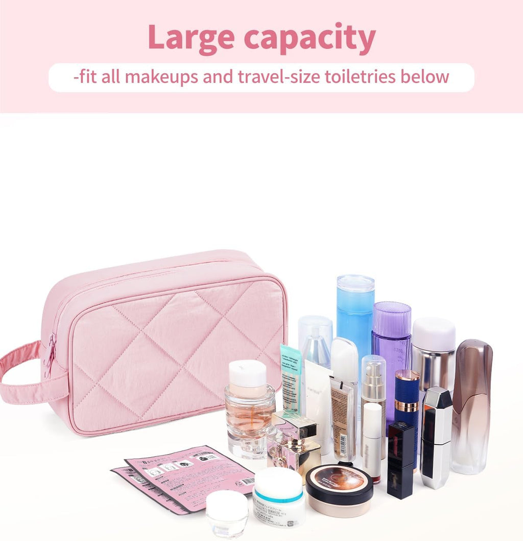 Narwey Travel Toiletry Bag for Women Traveling Dopp Kit Men Travel Bag for Toiletries Cosmetic Bag Makeup Bag Medicine Bag for Traveling