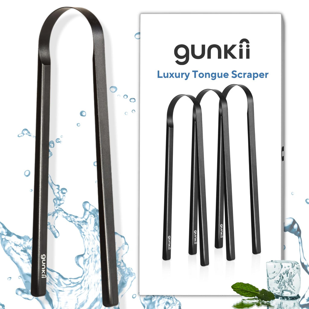 Tongue Scraper, Tongue Cleaner for Adults and Kids, Fights Bad Breath, Metal Tongue Scraper, Great for Oral Care, Oral Hygiene, Ayurveda Tongue Scraper, Hygiene Luxury Black Tongue Scraper. (3 Pack)