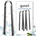 Tongue Scraper, Tongue Cleaner for Adults and Kids, Fights Bad Breath, Metal Tongue Scraper, Great for Oral Care, Oral Hygiene, Ayurveda Tongue Scraper, Hygiene Luxury Black Tongue Scraper. (3 Pack)