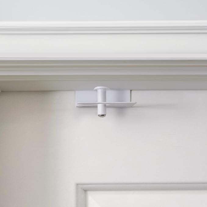 2 Pack – GlideLok Child Safety Door Top Lock | Access Lock from Either Side of The Door | for Interior & Exterior Doors | Metal Child Proof Door Lock (Not Plastic Like Others)