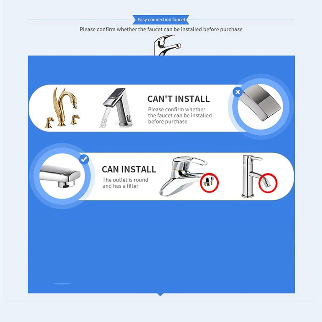 Water Dental Flosser for Family Use 5 Color Jet Tips for Faucet & Shower, Oral Irrigator Non-Electric Safety Water Pressure,Oral Care Tooth Cleaning. Energy Saving & Environmental Protection.