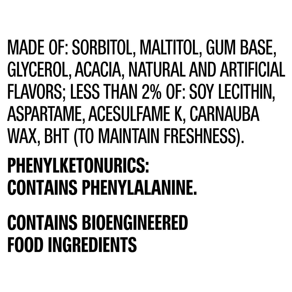 ECLIPSE Spearmint Sugar-Free Chewing Gum, 8 Packs, 18-Count Each Gum Packs