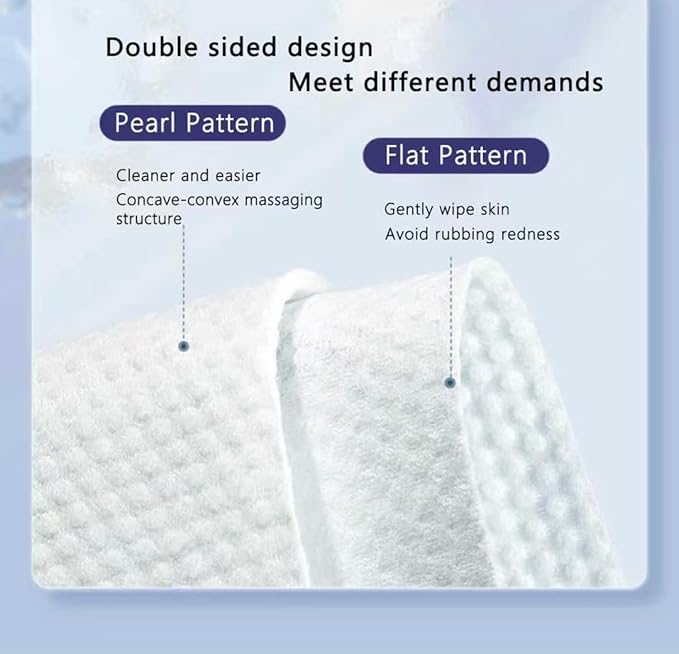 Disposable Face Towels, 80 Count, Biodegradable Dry Wipes for Sensitive Skin, Makeup Removal, Baby Care, Ultra Soft & Thick, 7.8”x7.8”