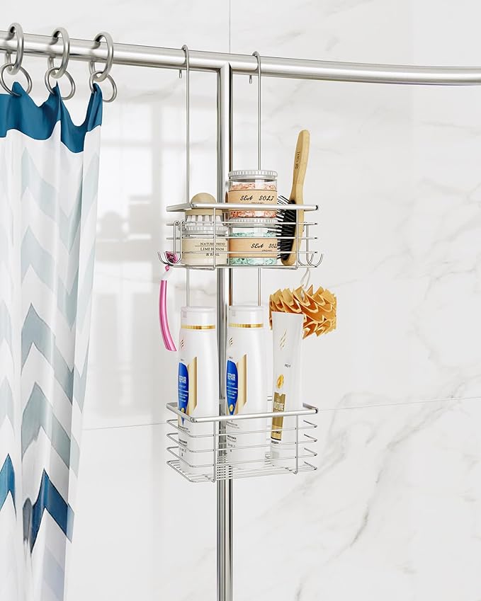 2-Tier shower caddy hanging,shower rack,small hanging bathroom organizer,bathroom door organizer,shower caddy over shower head