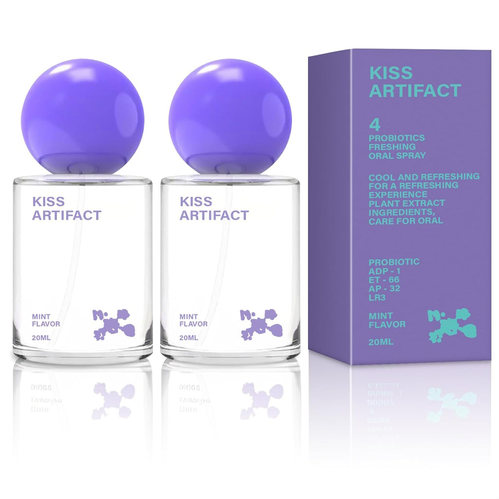 2 Pcs Probiotic Oral Spray for Long-Lasting Freshness, Alcohol-Free Oral Spray with Probiotics for Breath Care, Promotes Oral Health, Convenient Travel-Sized Breath - (20 ml / 0.68 oz)