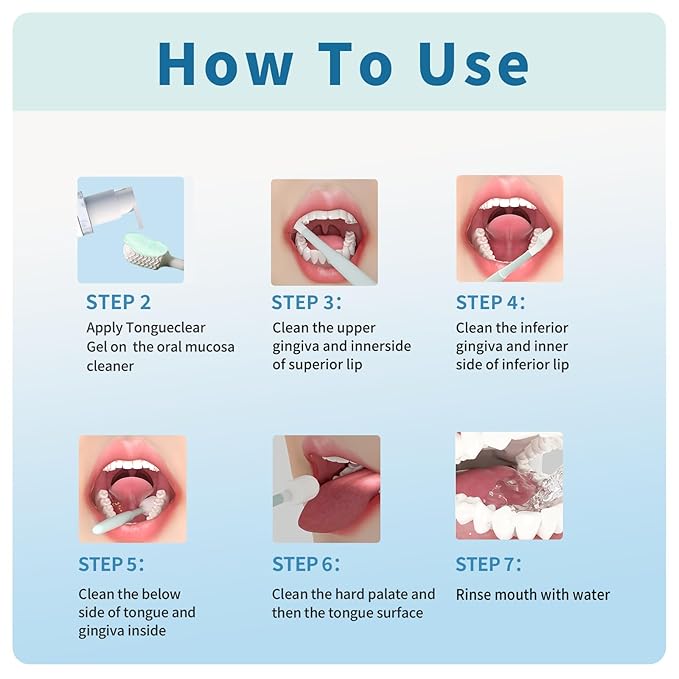 Gum Care Silicone Sensitive Toothbrush & Gel Combo | Soft Oral Cleaner with Air Bag | Bad Breath Odor Eliminator | Complete Oral Care | Gentle Mint (Set of 1)